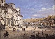 Gaspar Van Wittel The Villa Medici in Rome oil